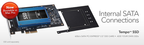 Sonnet Tempo SSD High-performance 6Gb/s SATA 2.5-inch SSD PCIe card - Add your own SSDs