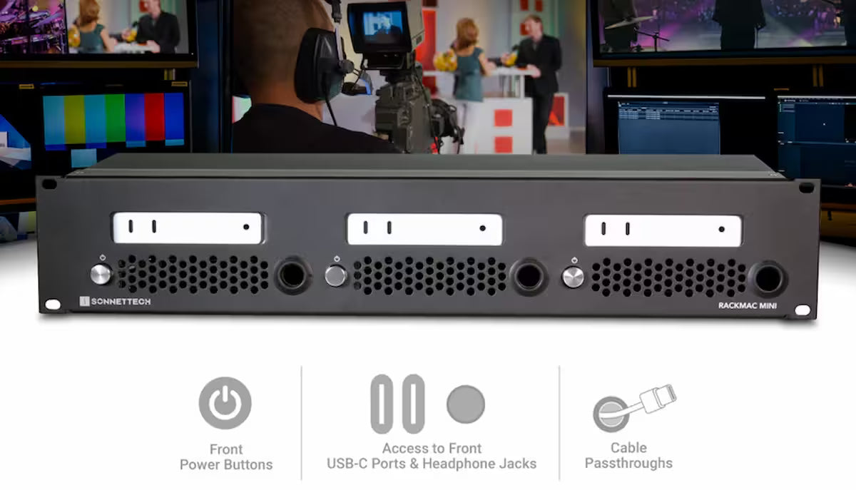 RackMac mini (2024+) – 2U Rackmount Enclosure for Up to Three Mac mini Computers