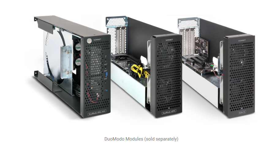 DuoModo Dual-Module Rackmount Enclosure - Add Any Module xMac mini,eGPU,Echo III and Echo I