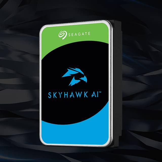 Seagate SkyHawk AI internal hard drive top label view