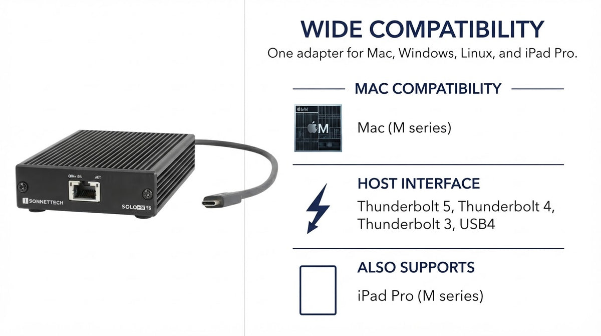 Sonnet Solo10G T5 - Compatibility