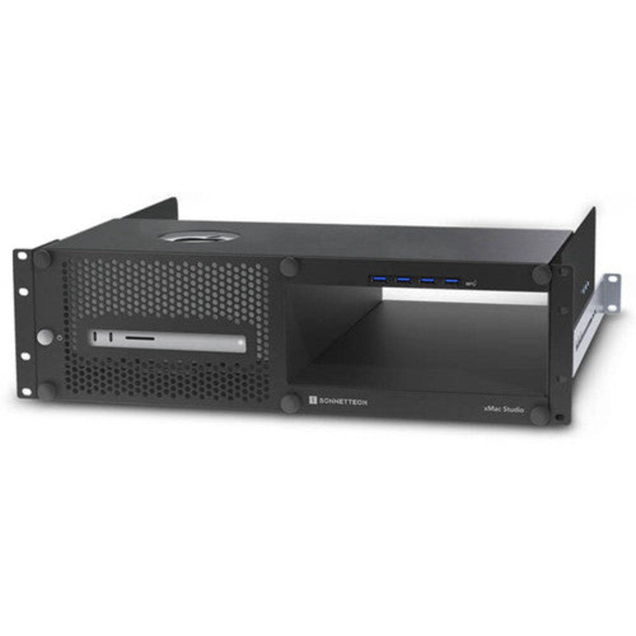 Sonnet xMac Studio 3U rackmount enclosure - front view