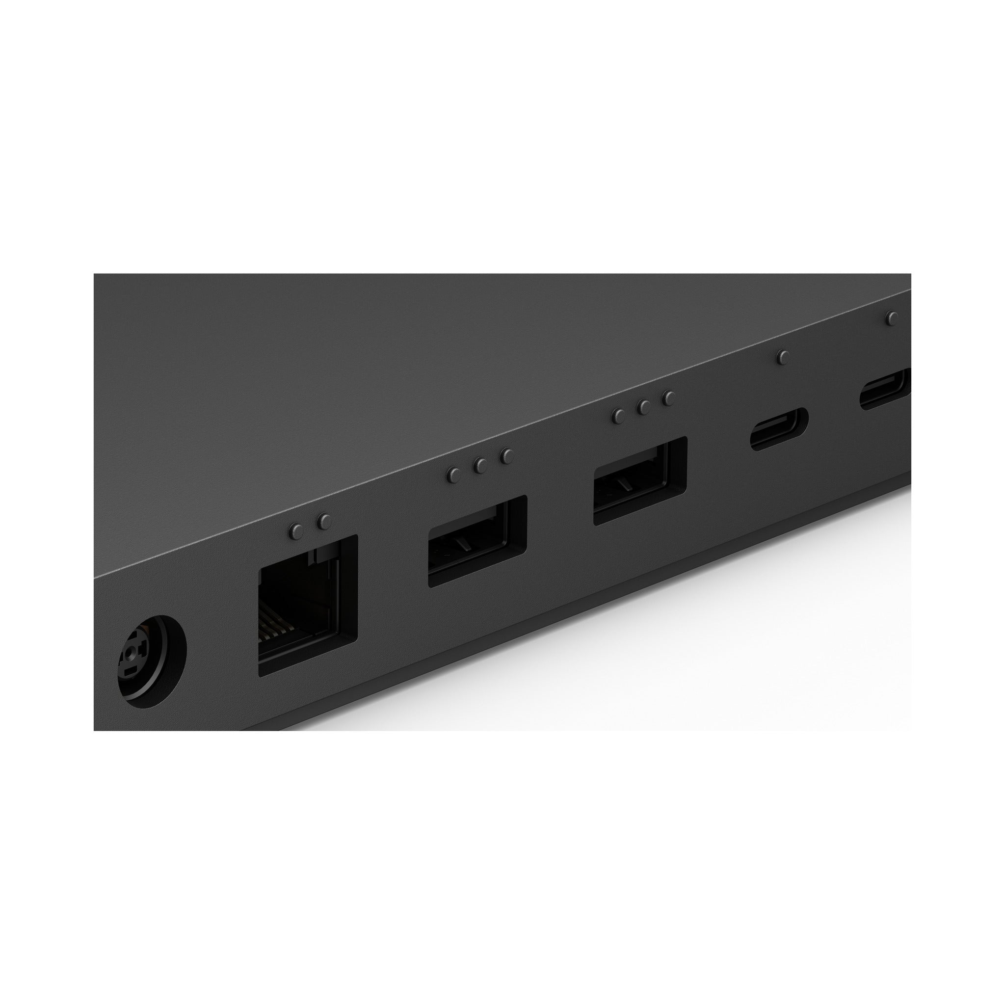 Microsoft Surface Thunderbolt 4 Dock rear port panel close-up detail