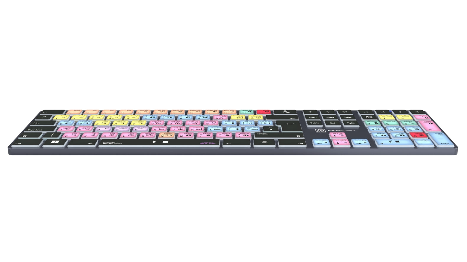 Logickeyboard TITAN Pro Tools Windows keyboard - LED indicators detail