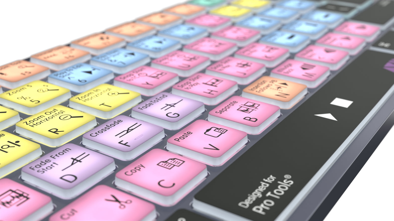 Logickeyboard TITAN Pro Tools Mac keyboard - key detail