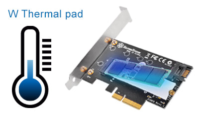 Silverstone thermal pad (heatsink) for M.2 NVME and SATA SSD