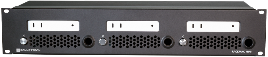 Sonnet RackMac mini (2024+) Accessory Tray - enclosure front view