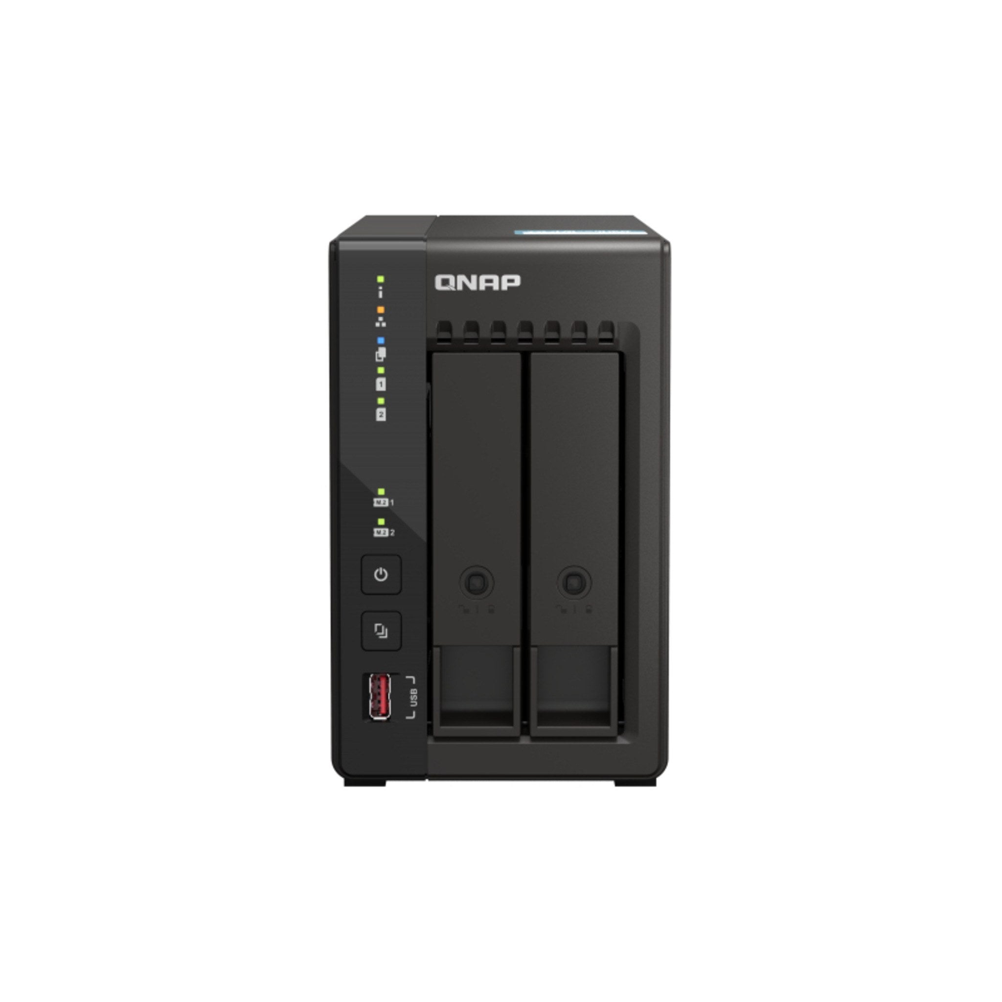 QNAP TS-253E-8G 2-Bay NAS Enclosure front view