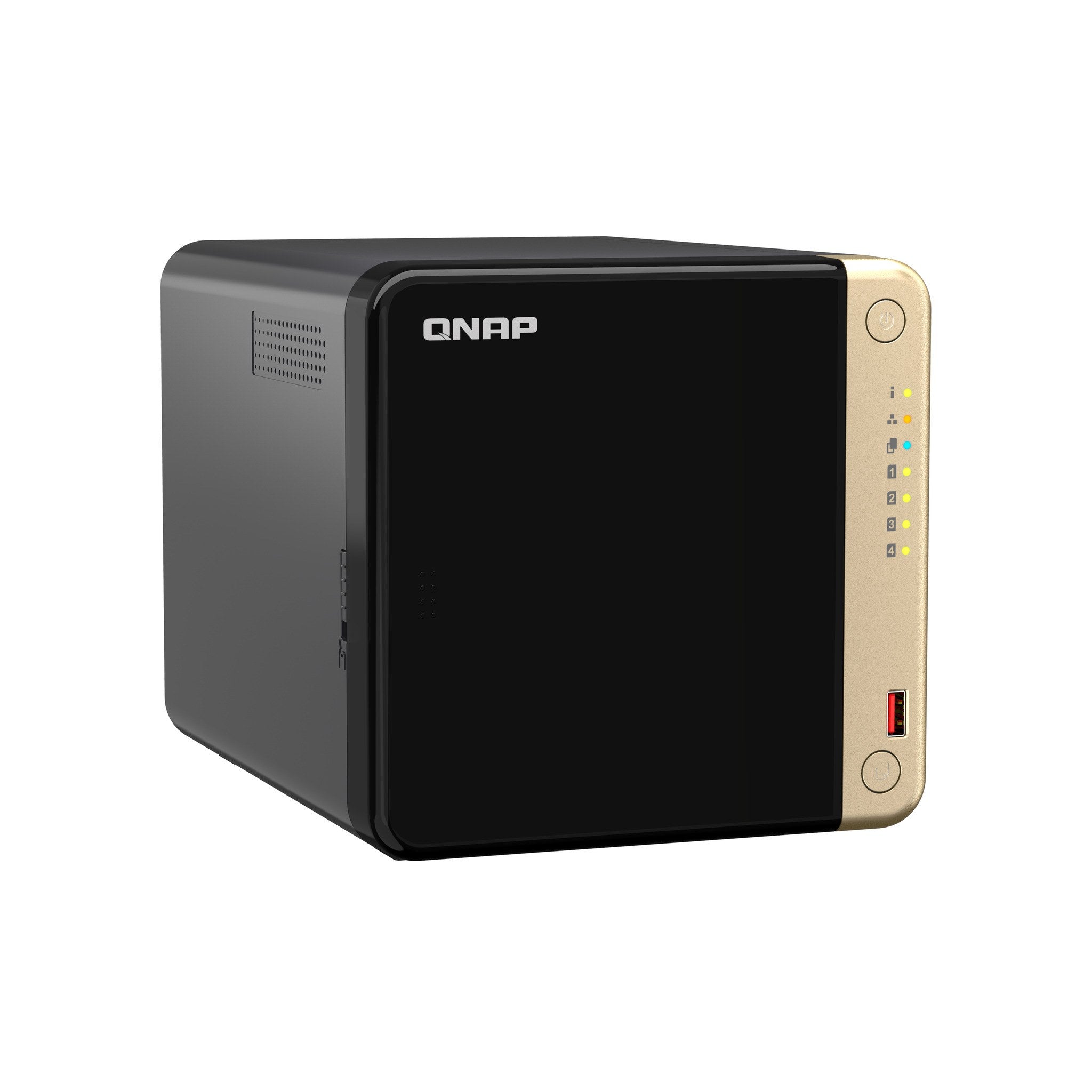 QNAP TS-464-8G 4-Bay NAS Enclosure wide angle view