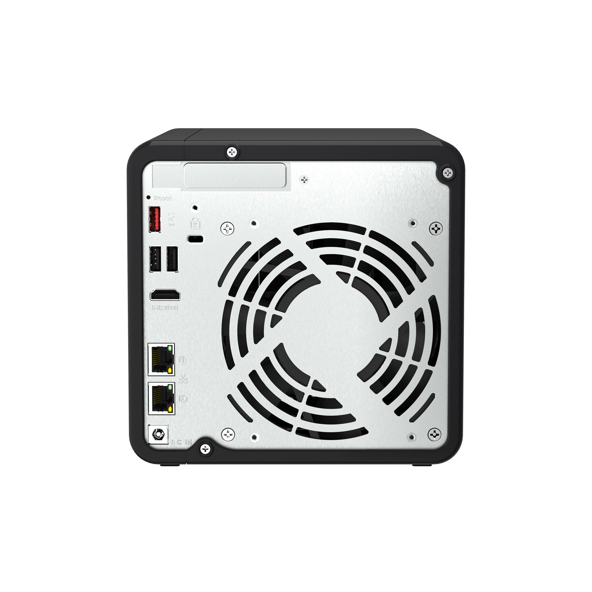 QNAP TS-464-8G 4-Bay NAS Enclosure rear panel ports view