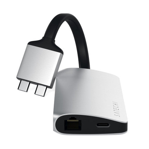 Satechi USB-C DUAL MULTIMEDIA ADAPTER with 2 x 4K HDMI - Silver