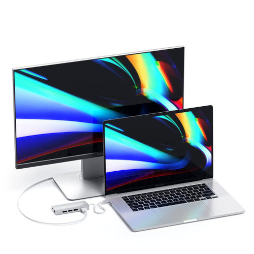 Satechi USB-C Multi-Port adapter 4K with ethernet V2 - Silver