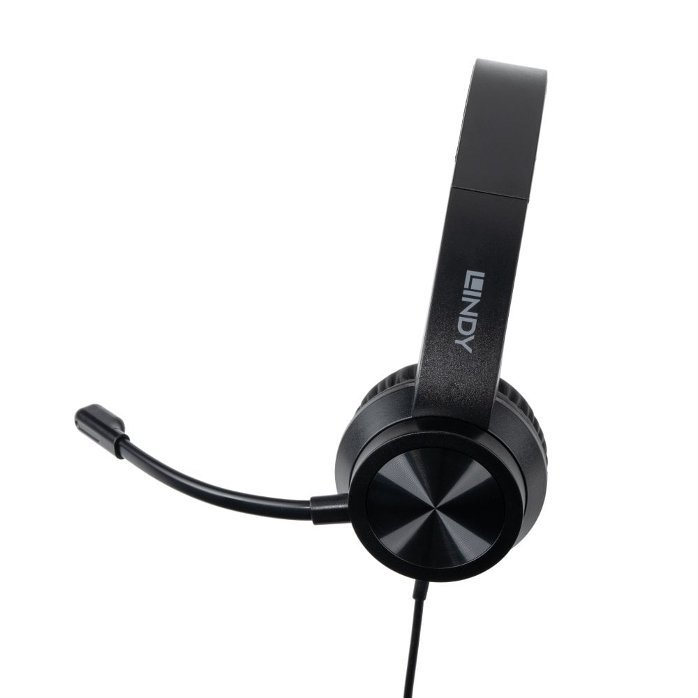 Lindy USB-C Office Headset with USB-A to C Adapter