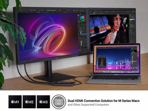 Sonnet USB-C to Dual 4K 60Hz HDMI Adapter