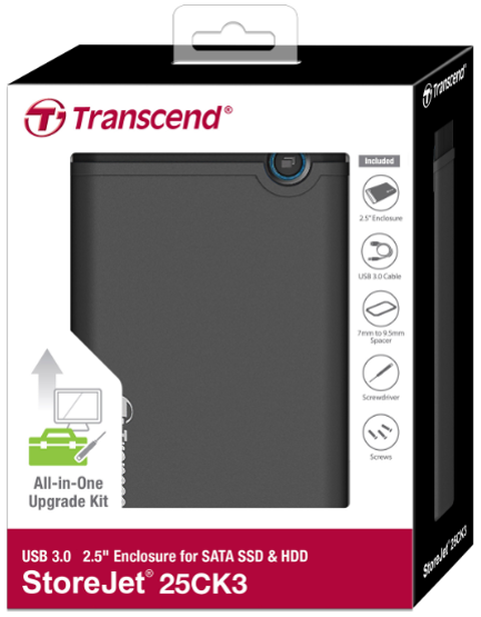 Transcend Portable Storage for PC or laptop SSD/HDD Upgrade Kit